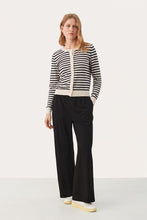 Load image into Gallery viewer, Part Two Tanisha cardigan Whitecap Gray Stripe
