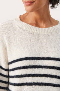 Part Two Finnley stripe knit Whitecap Grey