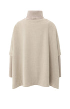 Load image into Gallery viewer, YAYA Ponch with turtleneck and flap pocket Sand Melange
