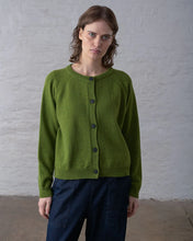 Load image into Gallery viewer, Bibico Lottie merino wool cardigan Moss Green
