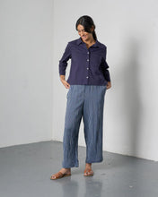 Load image into Gallery viewer, Bibico Lorren gingham check trousers Navy - CW CW 
