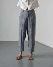 Load image into Gallery viewer, Bibico Lorren gingham check trousers Navy - CW CW 
