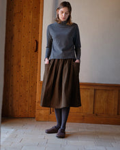 Load image into Gallery viewer, Bibico Aria roll neck merino lambswool knit Derby Grey
