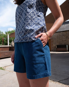 Bibico Petra day shorts Oxford Indigo