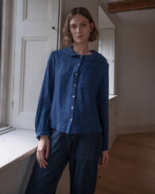 Load image into Gallery viewer, Bibico Jolene gingham textured check shirt Petrol

