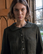 Load image into Gallery viewer, Bibico Jolene Gingham check shirt Olive
