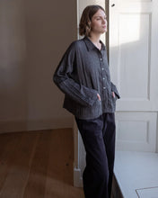 Load image into Gallery viewer, Bibico Anya painters shirt Grey Pinstripe
