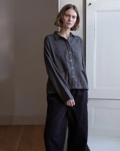 Load image into Gallery viewer, Bibico Anya painters shirt Grey Pinstripe
