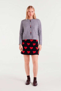 Compañia Fantastica Multi colour button cardigan Grey