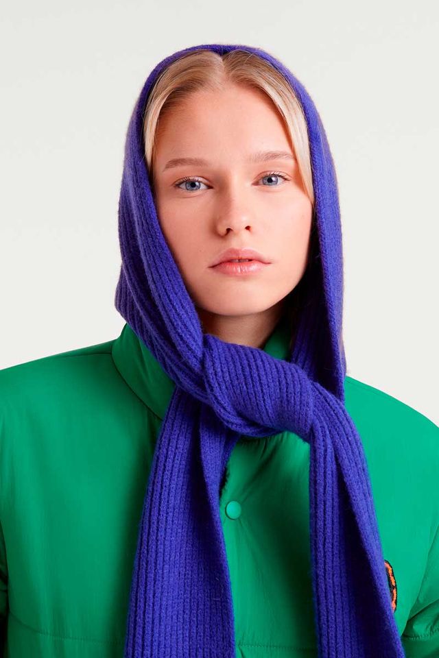 Compañia Fantastica hoodie scarf Blue