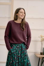 Load image into Gallery viewer, Seasalt Fruity wool relaxed fit jumper in Merlot
