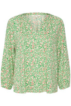 Load image into Gallery viewer, Part Two Milea print jersey blouse Greenbriar Leo
