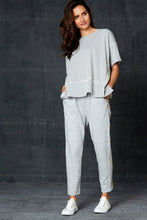 Load image into Gallery viewer, Eb &amp; Ive Arrival seam detail sweat pant in Grey Marl
