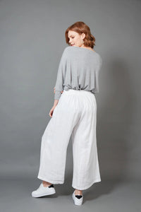 Eb & Ive Studio crop linen pants Salt