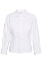 Load image into Gallery viewer, Part Two Rua cotton fitted shirt Bright White
