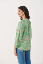 Load image into Gallery viewer, Part Two Milea print jersey blouse Greenbriar Leo
