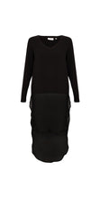 Load image into Gallery viewer, Foil High Stakes double layer georgette tunic top in Black
