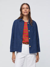 Load image into Gallery viewer, Nice Things Denim patch pocket jacket Indigo
