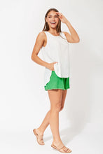 Load image into Gallery viewer, Haven St. Barts fringe detail shorts Key Lime
