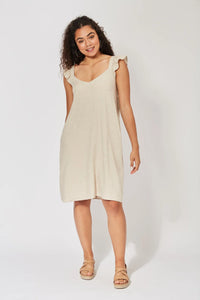 Haven Belize cap sleeve  tunic dress Clay