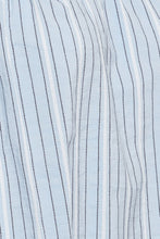 Load image into Gallery viewer, Ichi Garcelle strappy striped blouse Chambray Blue
