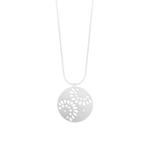 Load image into Gallery viewer, Dansk Copenhagen Daisy flower necklace Silver Plated
