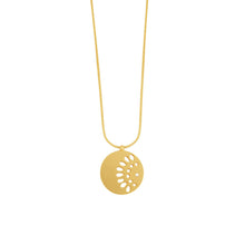 Load image into Gallery viewer, Dansk Copenhagen Daisy simple flower necklace Gold Plated
