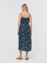 Load image into Gallery viewer, Nice things Mermaid Affairs print waffle sun dress Mosaic Blue
