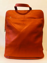Load image into Gallery viewer, Bagitali Milan large convertible rucksack/handbag in Orange - CW CW 
