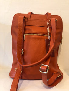Bagitali Milan large convertible rucksack/handbag in Orange - CW CW 