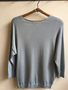 Zilch v-neck bamboo sweater in Heaven blue - CW CW 