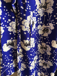 Zilch Poppy print shirt dress in Royal blue - CW CW 