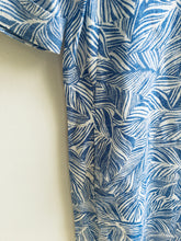 Load image into Gallery viewer, Sandwich Linen dress with organic print in Signal blue - CW CW 
