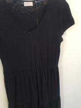 Load image into Gallery viewer, Foil Multi tier jersey dress in Navy - CW CW 
