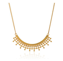 Load image into Gallery viewer, Azuni Etrusca curved necklace in Gold - CW CW 
