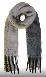 Ichi Sage super soft chunky scarf in Bronze Mist