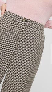 Great Plains Camberley check trouser in Black Cream Multi