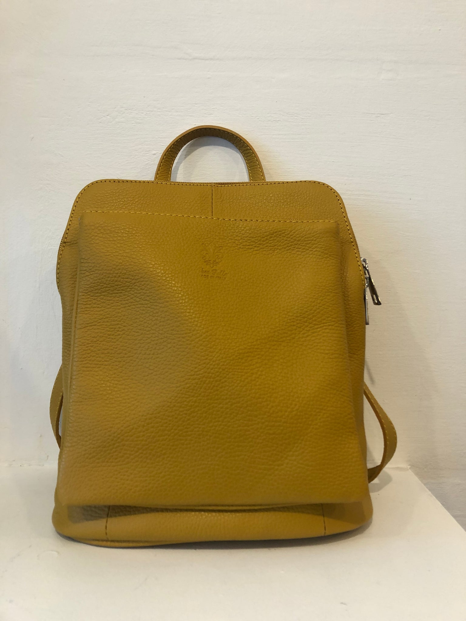 Bagitali Roma small convertible backpack/handbag in Yellow – CW CW