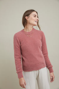 ese O ese Teddy cosy knit jumper in Lovely Rose