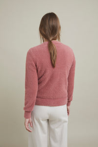 ese O ese Teddy cosy knit jumper in Lovely Rose