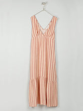 Load image into Gallery viewer, Indi &amp; Cold Yarn dyed vertical stripe sun dress in Peach Rose
