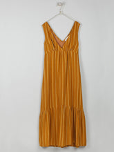 Load image into Gallery viewer, Indi &amp; Cold Yarn dyed vertical stripe sun dress in Amber
