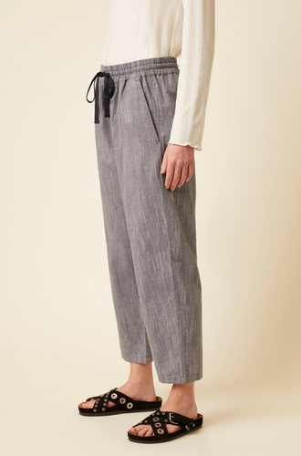Great Plains Rosa drawstring trouser in Chambray - CW CW 