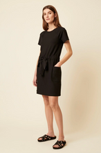 Load image into Gallery viewer, Great Plains Pia ponte jersey dress in Black - CW CW 
