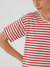 Load image into Gallery viewer, Nice Things Striped short sleeve t-shirt in Red
