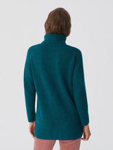 Load image into Gallery viewer, Nice Things long line roll neck jumper in Teal
