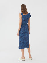 Load image into Gallery viewer, Nice Things Waves print flounce dress in Navy
