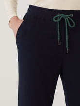 Load image into Gallery viewer, Nice things Drawstring detail smart relaxed pants in Navy
