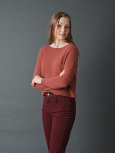 Indi & Cold cropped knit in Masala