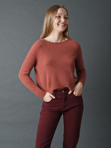 Indi & Cold cropped knit in Masala